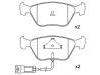 刹车片 Brake Pad Set:6 744 007