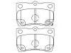 Bremsbelagsatz, Scheibenbremse Brake Pad Set:04466-22190